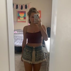 Free People Embroidered Shorts
